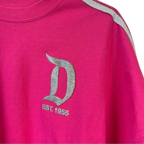DISNEYLAND SPIRIT JERSEY IMAGINATION PINK SILVER GLITTER METALLIC NWT SIZE SMALL - Picture 6 of 10